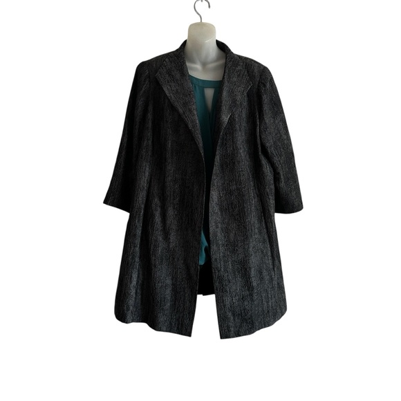 Eileen Fisher Black & Gray Women's Blazer - Silk blend, silk lining. Women’s 1X - Picture 1 of 14